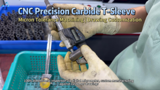 カスタム CNC 超硬 T スリーブの加工と検査